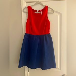 Work or play Red and Blue dress from Anthropologie